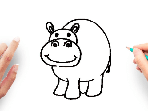 Drawing:Xs2us9na_9w= Hippopotamus