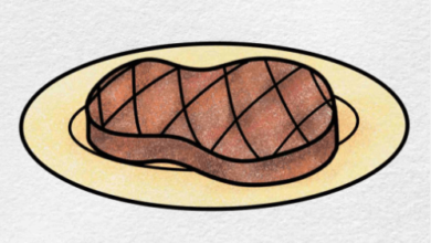 Easy:Klajudwpteg= Food Drawing